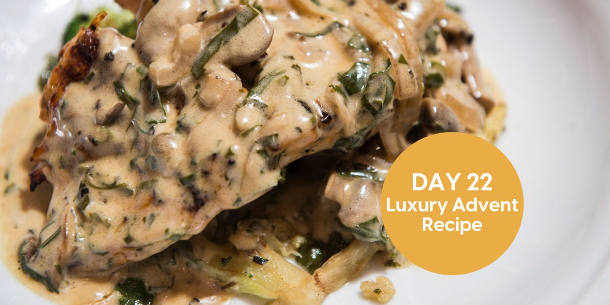 Chicken with Mushrooms and Béarnaise Sauce