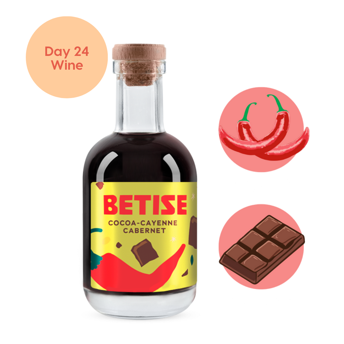 All Red Wine Advent Day 24 - Betise Cocoa Cayenne Cabernet